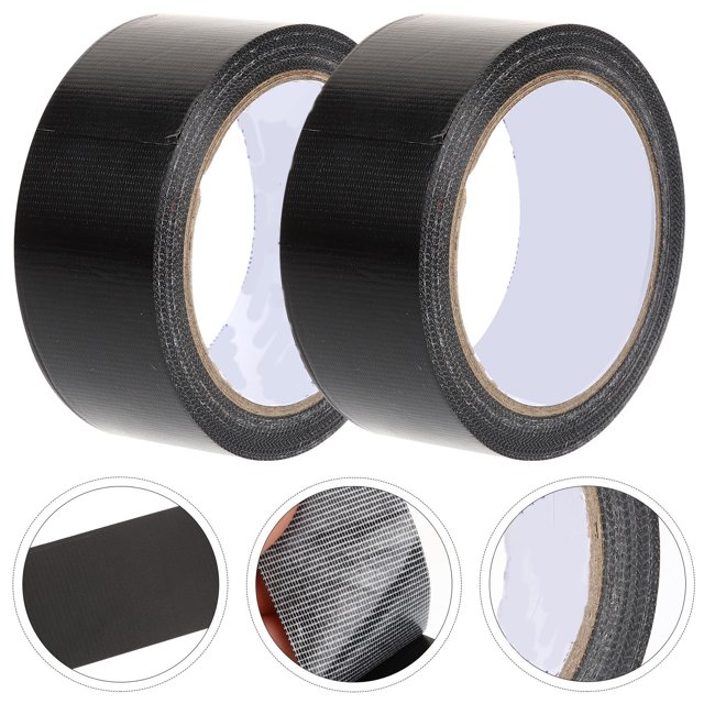 OULII Ruban Adhésif Noir Robuste pour Réparation de Tapis, Ruban en Tissu à Forte Adhérence pour Usage Domestique