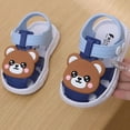 thumbnail image 4 of Gubotare Baby Sandals Baby Boys Girls Squeaky Sandals Non-Slip Soft Rubber Sole Closed Toe Summer Outdoor Shoes Toddler First Walkers Size 6.5 (Blue,Toddler 6.5), 4 of 7