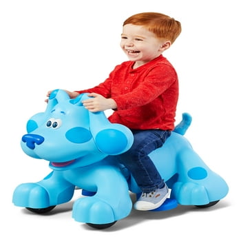 Blue's Clues Rideamals Snack Time Interactive Powered Ride-On Toy, 6-Volt, Blue