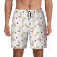 thumbnail image 2 of Goofa Dachshund Dog Puppy Printed Men's Swim Trunks Board Shorts Quick Dry Mens Swimming Trunks with Compression Liner,Breathable Fit Hawaii Beach Shorts-XX-Large, 2 of 9