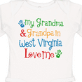 thumbnail image 4 of Inktastic West Virginia Grandma Loves Me Boys or Girls Long Sleeve Baby Bodysuit, 4 of 5