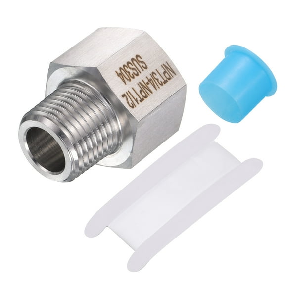 Uxcell 304 Stainless Steel Pipe Fitting Adapter, 3/4" NPT Female to 1/2" NPT Male Reducer
