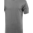 thumbnail image 3 of FashionOutfit Men's Basic Short Sleeve Shirt With High-Low Hemline, 3 of 3