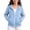 Blue#kids hoodies, variant on FAVIPT Girls Zipper Hoodies Side Ribbon Bow Long Sleeve Hooded Sweatshirt with Kangaroo Pocket Casual Cute Loose Hoodie Jacket Blue,10-11Years