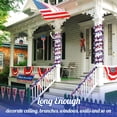thumbnail image 4 of Bxaolu 6.56Ft Patriotic Glitter Tinsel Garland Decoration, Red White Blue Metallic Tinsel Twist Garland, 4th of July Decor Parade Golf Shiny Tinsels for Car Bike Independence Day Memorial Day Decor, 4 of 7