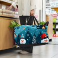 thumbnail image 6 of Snowman Large Capacity Reusable Foldable Oxford Cloth Toy Basket - Beach Bag, Shopping Bags, Laundry Basket, 6 of 7