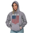 thumbnail image 3 of Unity Freedom Patriotic American Flag Hoodie Sweatshirt Women Men Brisco Brands M, 3 of 6