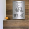 thumbnail image 5 of Luxe Metal Art 'Distillery Apparatus Blueprint Patent White' Metal Wall Art, 12"x16", 5 of 7