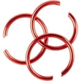 thumbnail image 1 of Woeilo Metal Jump Rings – Connecting Loops for Chains and Jewelry (Red 10mm, 1000 Pack) Red 10mm x 1000 Pack, 1 of 3