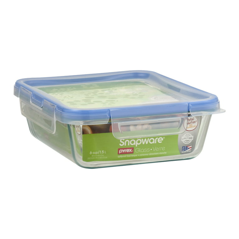  Snapware Total Solution Pyrex Glass Food Storage Container Set  (8-Piece): Food Savers: Home & Kitchen