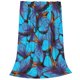 thumbnail image 2 of Fotbe Blue Butterflies Manta de Franela Acolchonada con Estampado, Súper Suave y Esponjosa, Extra Grande para Sofá, Cama, Uso Todo el Año-80"x60", 2 of 7