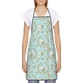 thumbnail image 2 of Naloa 1Pack Adjustable Bib Apron Waterdrop Resistant Cooking Kitchen Aprons for Women Men Chef, Cute Honeybees Print, 2 of 8