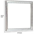 thumbnail image 4 of Benjara BM220161 Wooden Frame Mirror with Mounting Hardware, Cherry Brown & Silver, 4 of 4