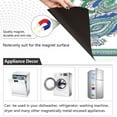 thumbnail image 2 of IAUYY Magnetic decorative sticker - 23x26 Inch PVC Refrigerator Decorative Cover, Removable DIY Art for Kitchen Appliances Handkerchief with Gray Pattern, 2 of 6