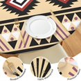 thumbnail image 4 of Round Table Cover with Elastic Edge and Boho Floral Pattern, 44 Inch Fits 38-42 Inch Tables Easy Clean, 4 of 7