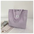 thumbnail image 1 of Bolso de lona color caramelo para mujer, tendencia urbana, bolso de hombro de color liso, bolso de mano para mujer, bolso de mano informal y sencillo 2025, 1 of 5