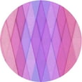 thumbnail image 1 of Ahgly Company Machine Washable Indoor Round Transitional Violet Purple Area Rugs, 5' Round, 1 of 7