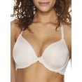 thumbnail image 4 of Women's Maidenform 7112 One Fab Fit Extra Coverage Lace T-Back Bra (Sandshell Pearl 38C), 4 of 13