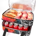thumbnail image 5 of Brain Double Layered Insulated and Refrigerated Lunch Bag with Two Compartments, Large Capacity, and Hand Carry - 7.1x11.4x16.1 inches, 5 of 6