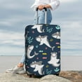 thumbnail image 6 of Picia Friendly Smiling Sharks Luggage Protector Cover Thicken Suitcase Protector Cover Fit 18-32 Inch Luggage-X-Large, 6 of 9
