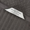 thumbnail image 5 of Superior Soho Ribbed Cotton Absorbent Bath Towel Set of 4, Charcoal, 5 of 9
