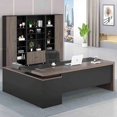 thumbnail image 2 of Modern Multifunctional Office Desks Workbench Luxury Studying Executive Office Desks Storage Writing Scrivania Room Furnitures My Lux Decor Round, 2 of 30