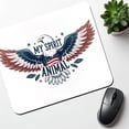 thumbnail image 6 of My Spirit Animal Patriotic American Bald Eagle Mouse Pad Low Profile Gaming Mat, 6 of 7