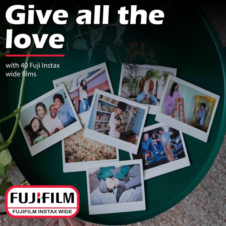 Fujifilm Wide Instant Film Twin Pack X2 (40 Sheets) + Camera and
