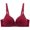 Wine, variant on Gymayou Women Plus Size Thin Cup Underwire Bra Sexy Floral Lace Full Coverage Underarm Smoothing Lingerie Adjustable Straps Black 36