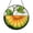 Acrylic 3.5 Inch, variant on Melon Fruit Window Suncatcher Stained Glass Style Hanging Decor, Fresh Fruit Decorative Glass Panel Art for Kitchen Window Decoration Ornament
