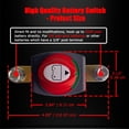 thumbnail image 2 of Interruptor de desconexión de batería Ampper Side Post 12-48 V para coche y barco, 2 of 7