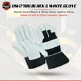 thumbnail image 3 of Daniel Smart All-purpose Goatskin Leather Work Gloves Protective hand gloves for maximum protection Durable & Comfort, 3 of 6