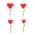 thumbnail image 6 of Masteelf Heart Shaped Cake Picks for Party Cupcake Decor Red Plastic Dessert Toppers for Birthday Celebrations 32PCS, 6 of 10