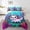 Green Blue Pink, variant on Castle Fairy Child Cute Sea Salamander Twin Comforter Sets,Cartoon Axolotl Bedding Set