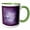 Green/White, variant on 3drose, Lavender Snow Geese Flying, Purple Frame, 11oz Mug