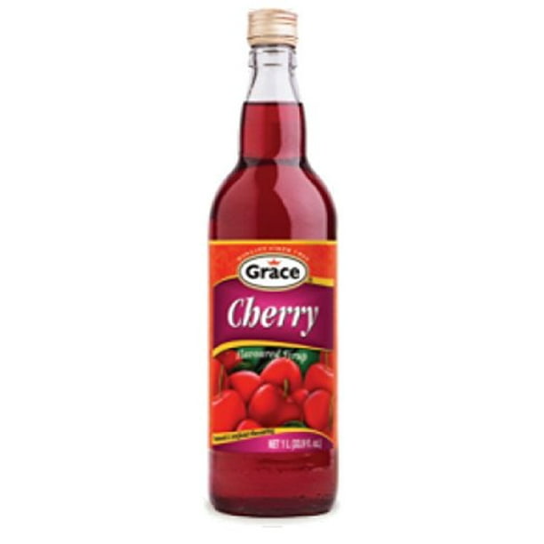 GRACE JAMAICAN CHERRY SYRUP (FLAVORED SYRUP) 25.5 OZ