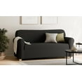 thumbnail image 1 of Housse de canapé SmartFit Pixel Soft Stretch, une pièce, noir, 1 of 9