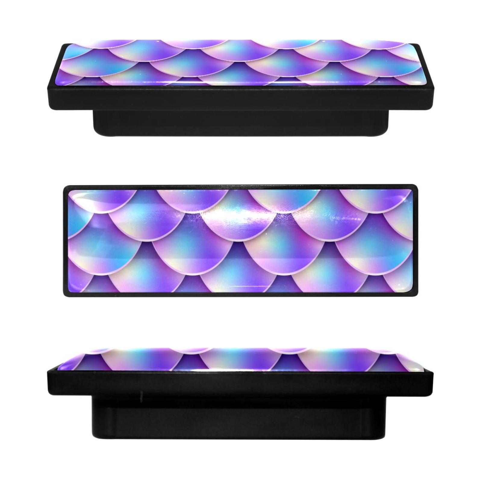 4 Pcs Rectangle Handle Cupboard Knob Drawer Pulls Handle