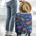 thumbnail image 2 of Colorful Dinosaurs Names Chart Pattern Luggage Cover Fashion Suitcase Cover Baggage Covers Fit 25-28 Inch Luggage (Go Travel), 2 of 5