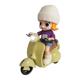 thumbnail image 1 of Muñeca Articulada en Motocicleta con Luz y Sonido para Niñas Rm Regalomex Verde Mediano, 1 of 5