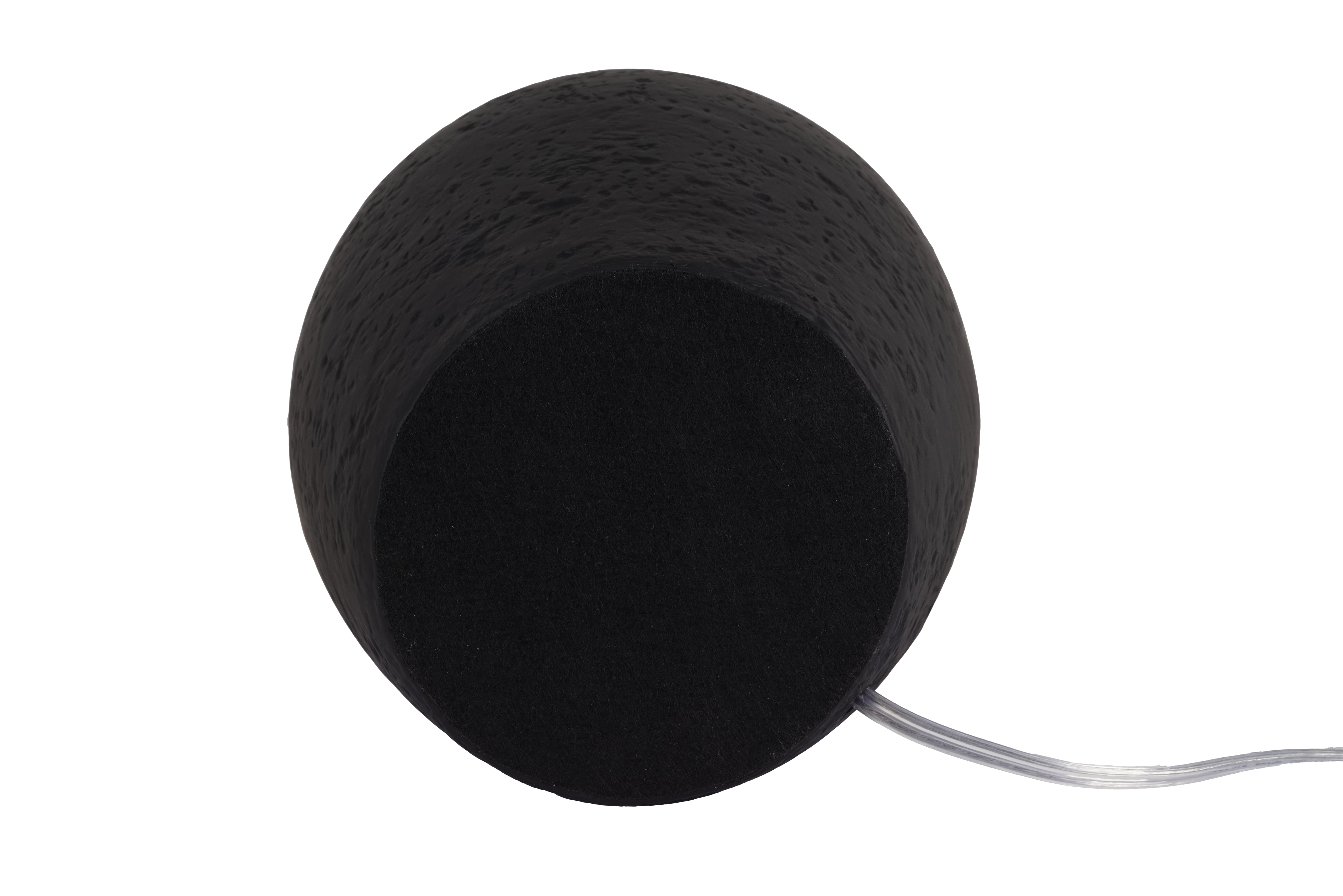Better Homes & Gardens 18"H Ceramic Urn Style Table Lamp, Matte Black Finish, with White Linen Empire Shade