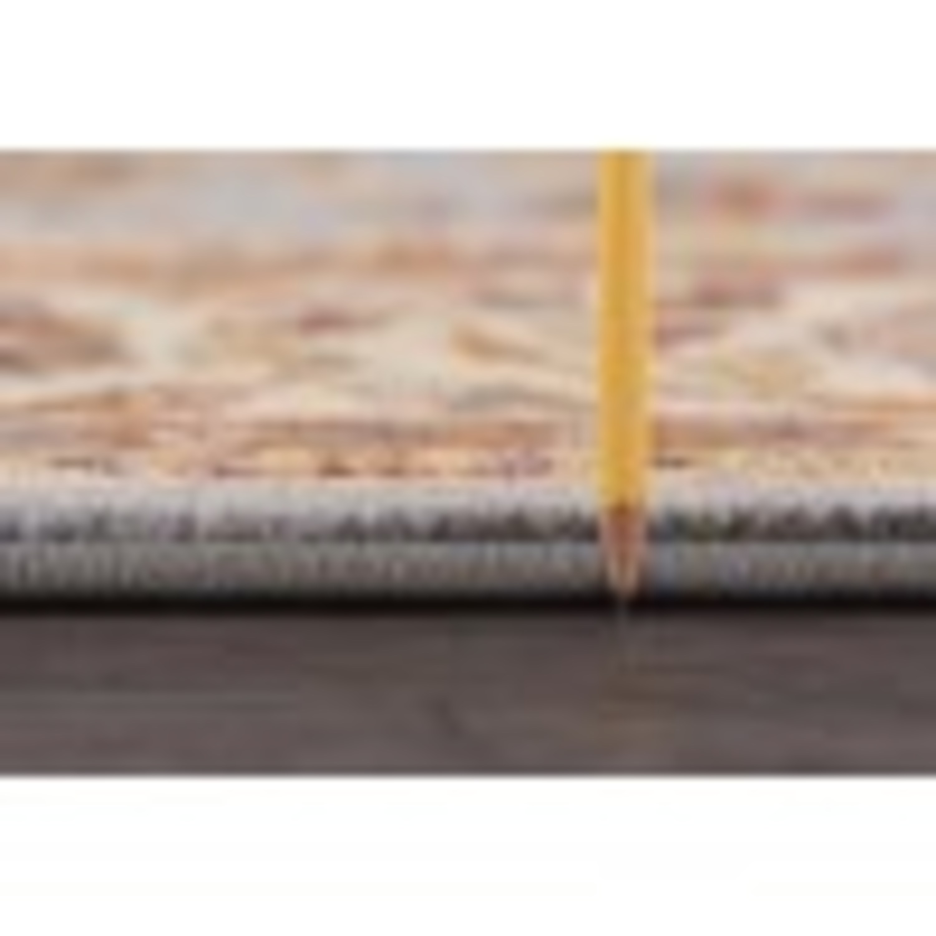 Traditional 2x8 Area Rug (2'3'' x 7'3'') Border Blue, Beige Indoor Runner Easy to Clean