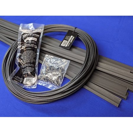 SNAPP® screen PVC Porch Screening Kit (10 Pack - Black)