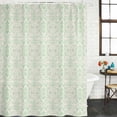 thumbnail image 3 of Boho Teal Pattern Waterproof Fabric Shower Curtain,Modern Geometric Southwestern Vintage Waterproof Fabric Shower Curtain for Bathroom Curtains Bathtubs Shower Curtains with 12 Hooks Stall 48x72in, 3 of 8