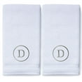 thumbnail image 2 of Monogrammed Hand Towels for Bathroom Kitchen Makeup | Personalized Gift for Wedding-Bridal | Classic Font Custom Luxury Turkish Towel | Spa Collection, Oversized, 16 X 30 Inch, Set of 2, 2 of 3