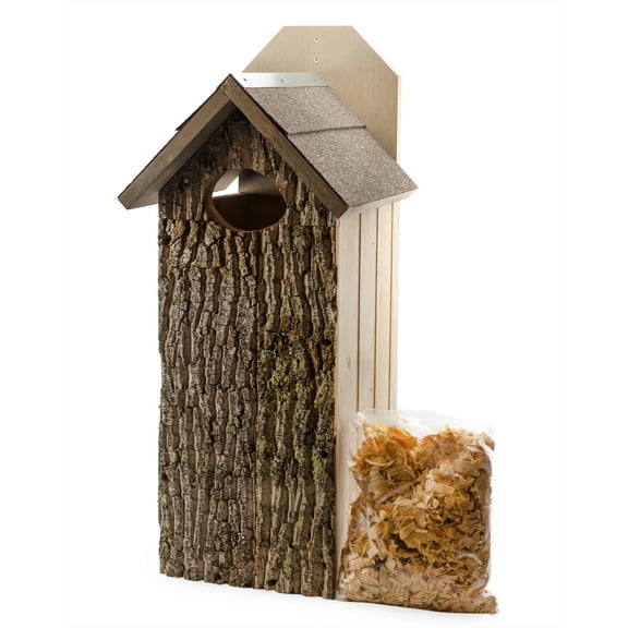 Uncle Dunkels Premium Pine Wood Duck House; Rustic Handmade Duck Nesting Box