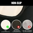thumbnail image 3 of 3 Piece Memory Foam Bath Mat Set with U-Shaped Toilet Mat Bathroom Rugs Soft Comfortable Water Absorption Bath Carpet Non-Slip Thick Machine Washable for Kitchen/Living Room(Black), 3 of 9
