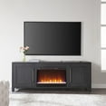 thumbnail image 4 of Evelyn&Zoe Chabot Rectangular TV Stand with 26" Crystal Fireplace for TV's up to 75", Charcoal Gray, 4 of 15