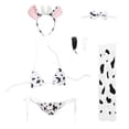 thumbnail image 2 of 1 Set Milk Cow Sexy Cosplay Lingerie Costume Seduction Three-point Underwear Kit, 2 of 3