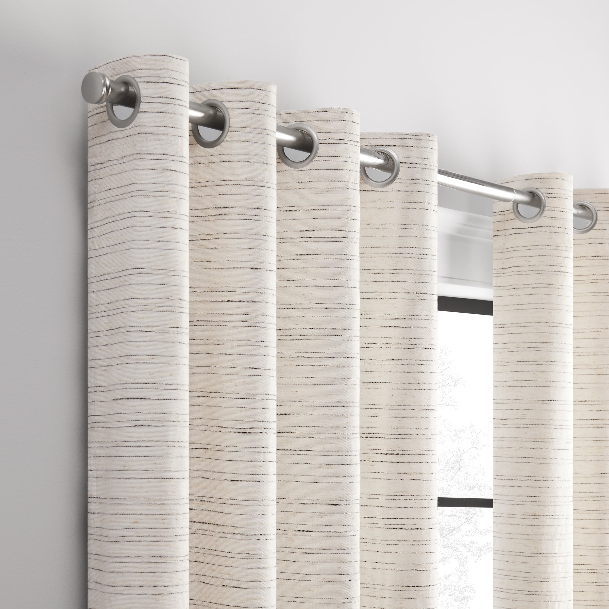 Eclipse Branson Magnitech 100% Blackout Curtain Panel, Magnetic Closure, Grommet Panel, 84 x 50 in, Ivory